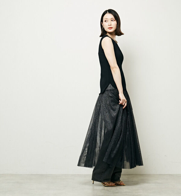 Soffitto「2WAYラメチュールスカート」|スカート|