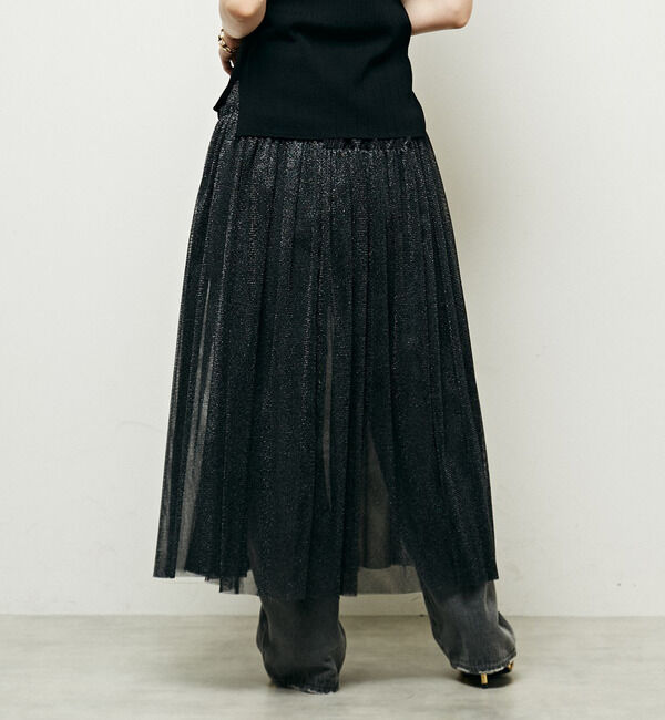 Soffitto「2WAYラメチュールスカート」|スカート|
