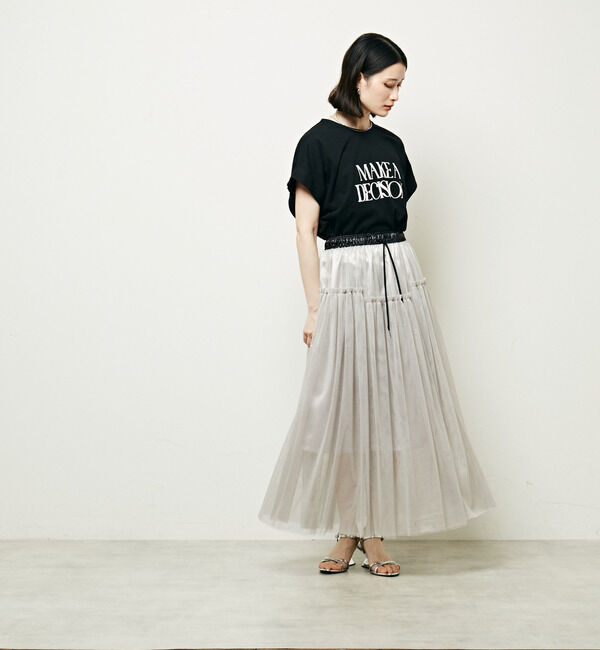 Soffitto「2WAYラメチュールスカート」|スカート|