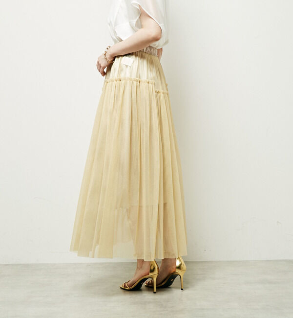 Soffitto「2WAYラメチュールスカート」|スカート|