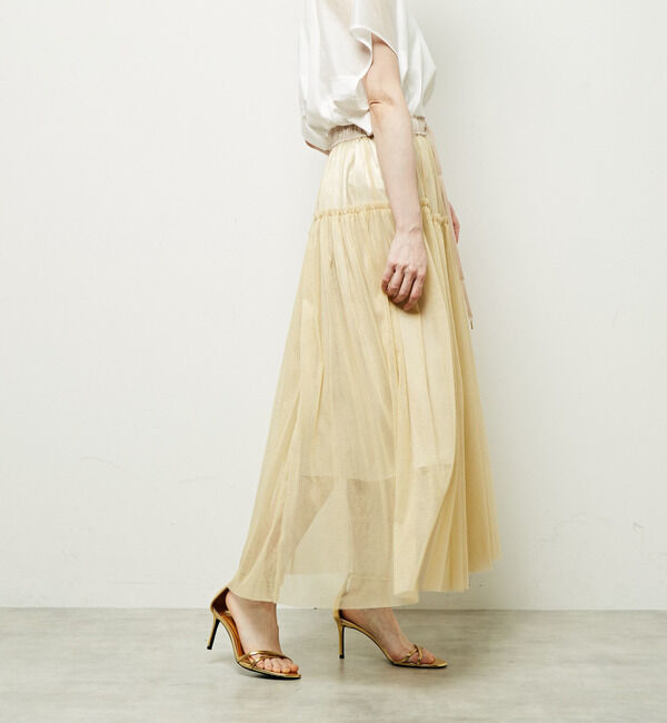 Soffitto「2WAYラメチュールスカート」|スカート|