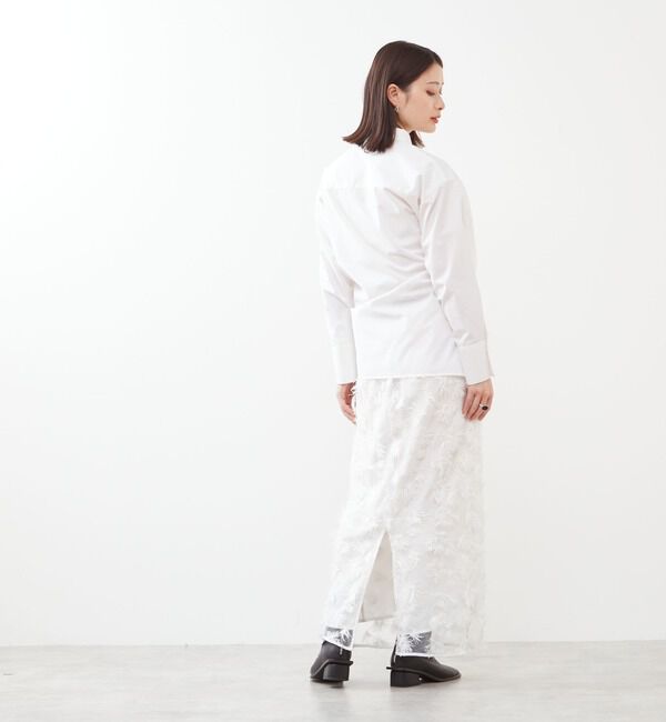 Soffitto「チュール刺繍Iラインスカート」|スカート|