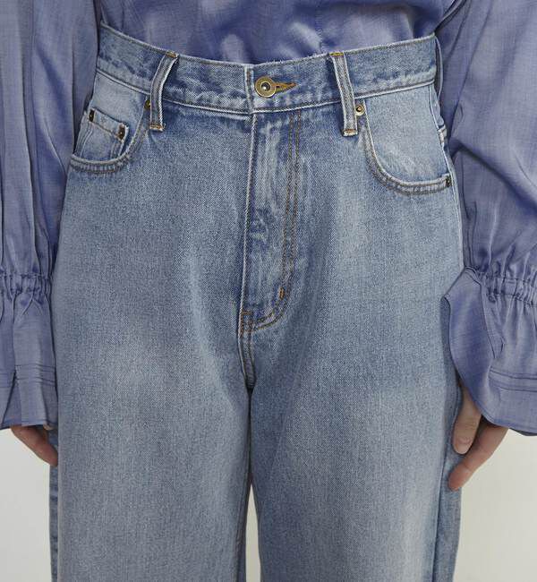Soffitto「前スリット加工デニムパンツ」|デニム|
