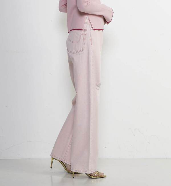 Soffitto「前スリット加工デニムパンツ」|デニム|