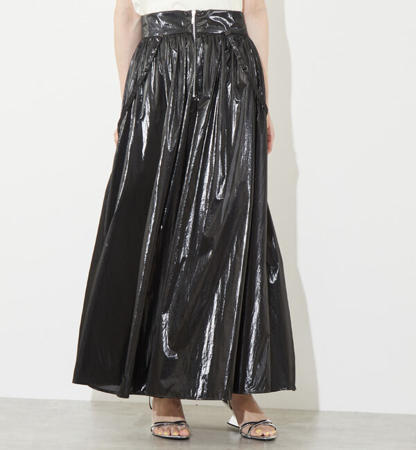 Soffitto「サス付きフレアースカート」|スカート|ブラック