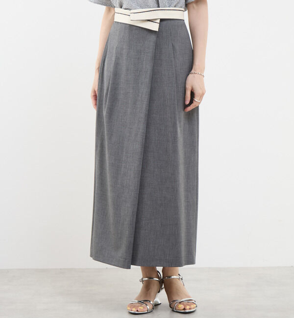 Soffitto「ストレッチタックスカート」|スカート|ブラック系その他