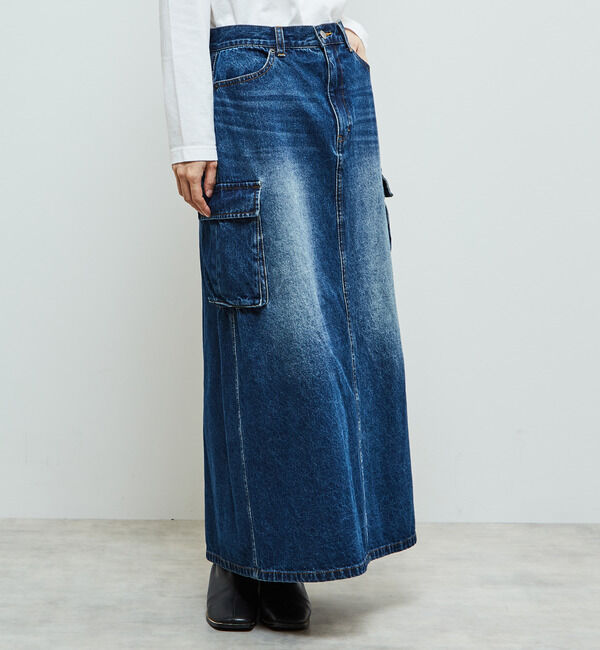 Soffitto「立体ポケット付きデニムスカート」|スカート|