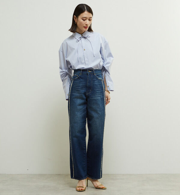 Soffitto「サイド切り替えデニムパンツ」|デニム|