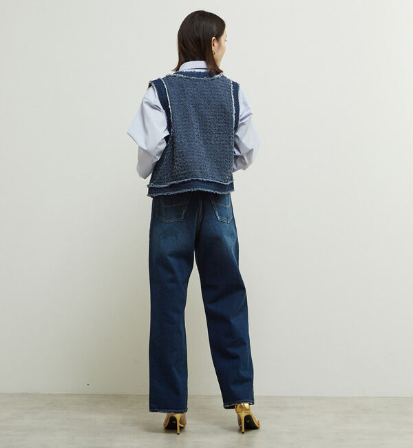 Soffitto「サイド切り替えデニムパンツ」|デニム|