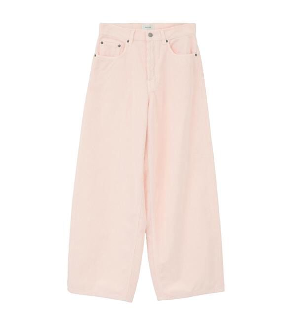 SOFFITTO「【HAIKURE/ハイクル】BETHANY ASIAN FIT VELVET VIC：コーデュロイパンツ」|その他|ピンクベージュ