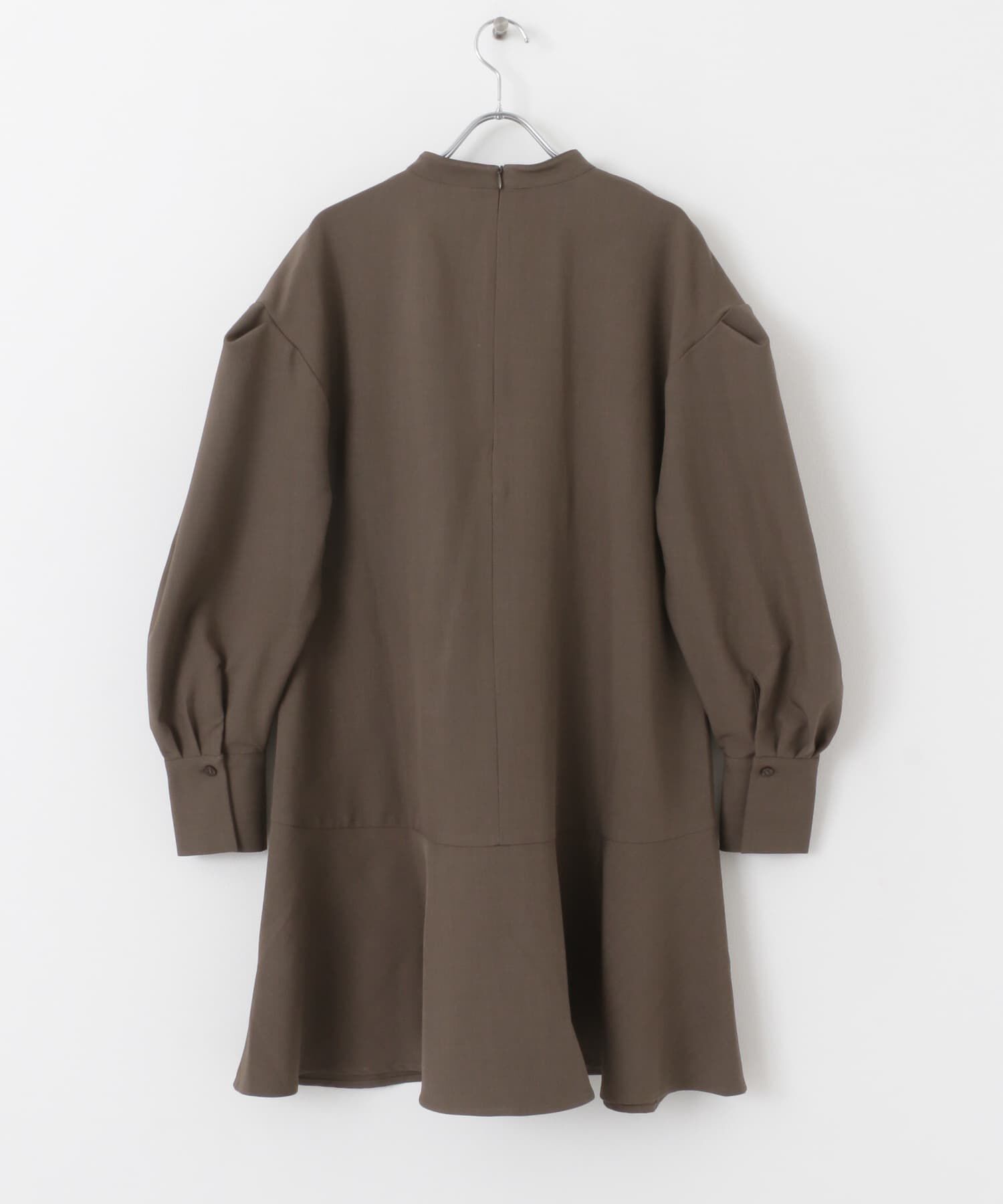  「タックスリーブミニワンピース」|ワンピース|