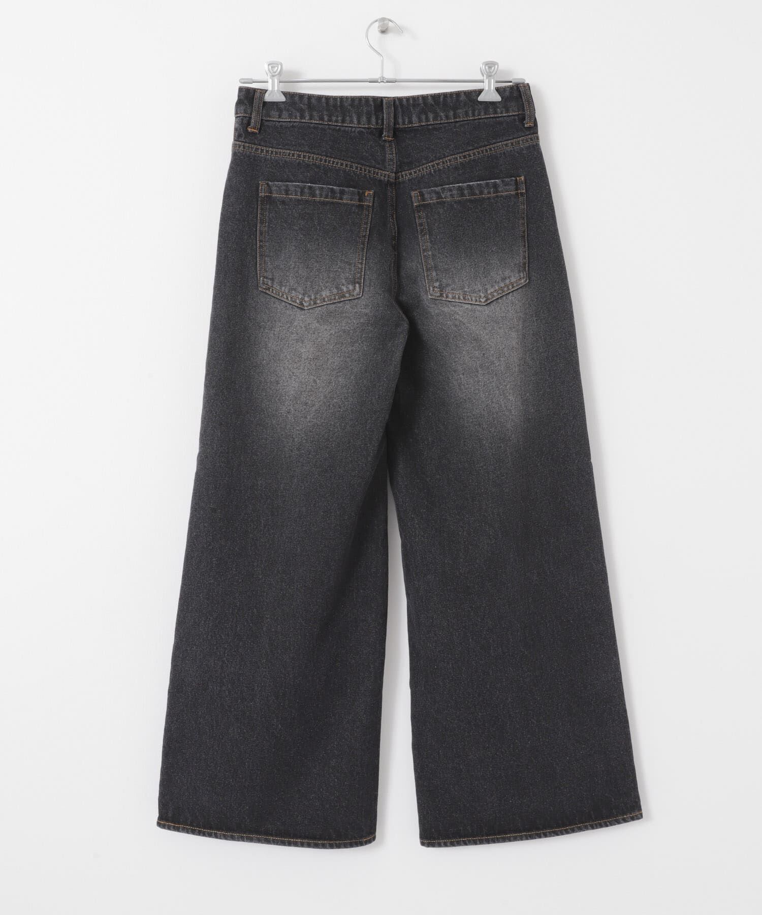 SENSE OF PLACE by URBAN RESEARCH「『ユニセックス』ダメージデニムワイドパンツ」|デニム|