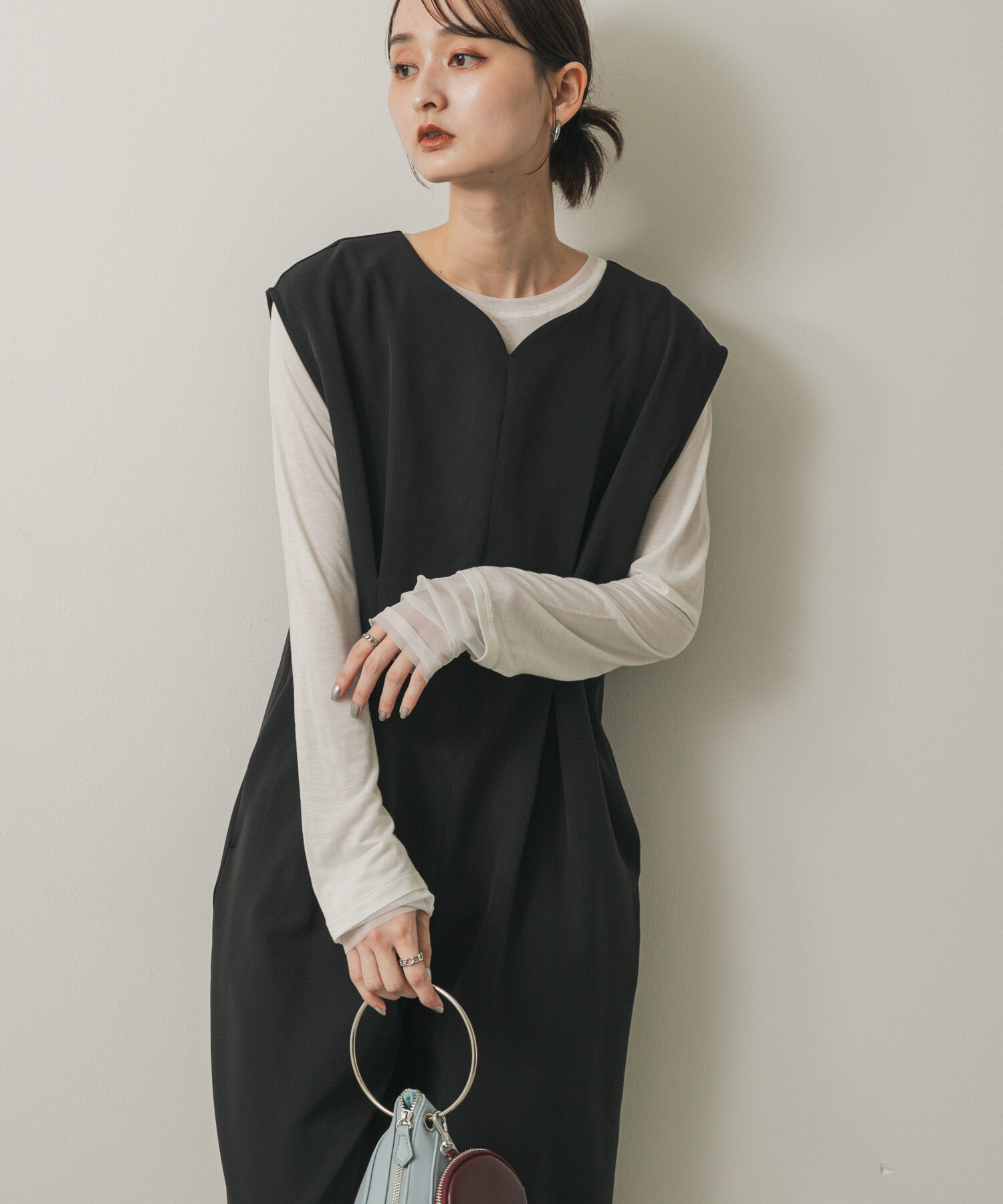 SENSE OF PLACE by URBAN RESEARCH「ウエストタックハートネックロンパース」|スカート|