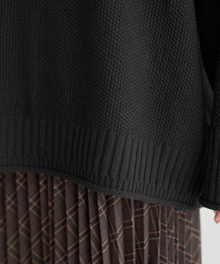 earth music&ecology「アンチピリングC/A選べる丈配色ニット」|ニット・セーター|