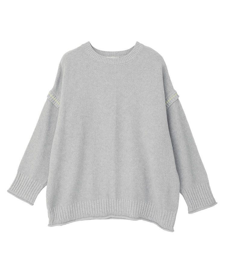 earth music&ecology「アンチピリングC/A選べる丈配色ニット」|ニット・セーター|