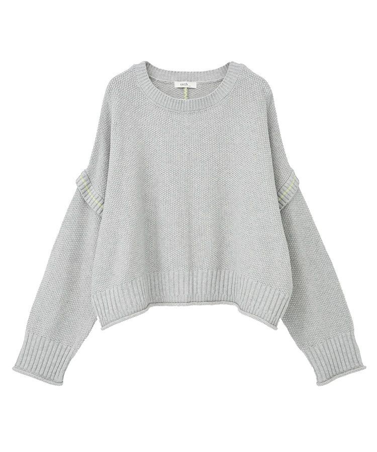 earth music&ecology「アンチピリングC/A選べる丈配色ニット」|ニット・セーター|