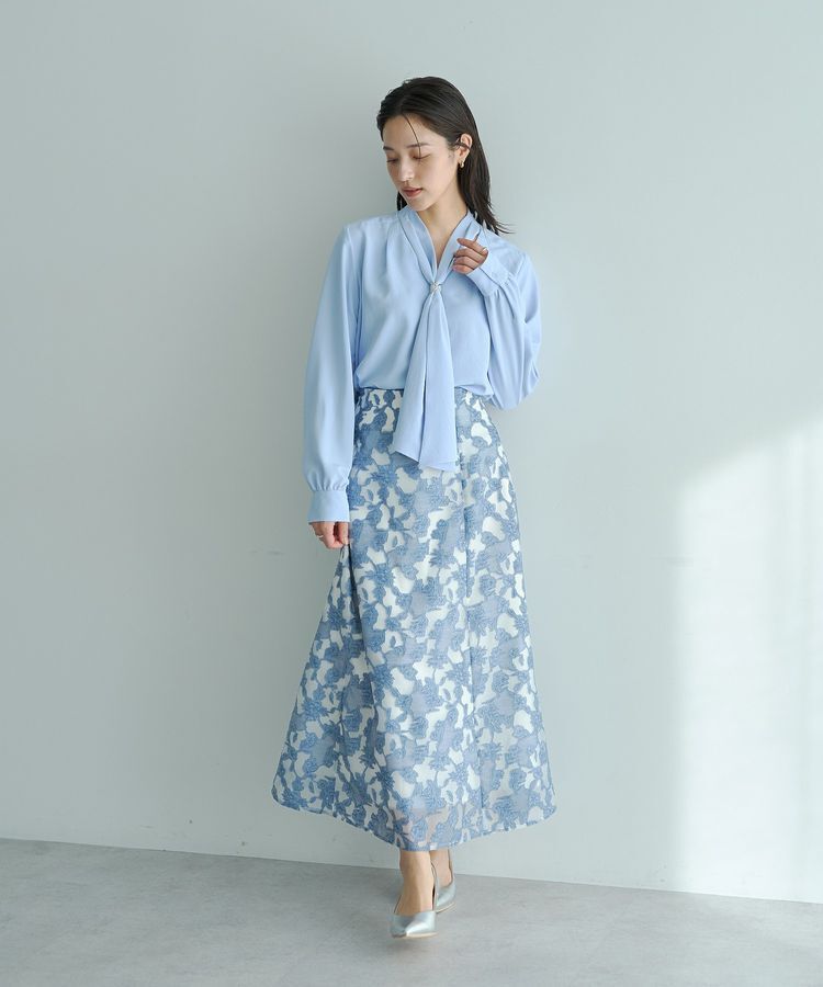 YECCA VECCA「シアーレース柄マーメイドスカート」|スカート|