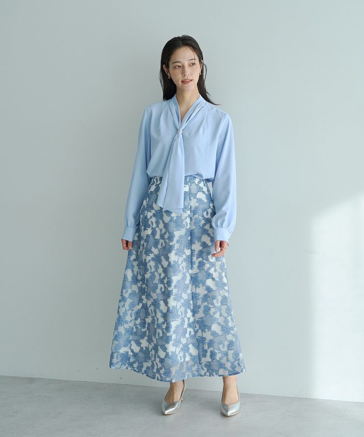 YECCA VECCA「シアーレース柄マーメイドスカート」|スカート|