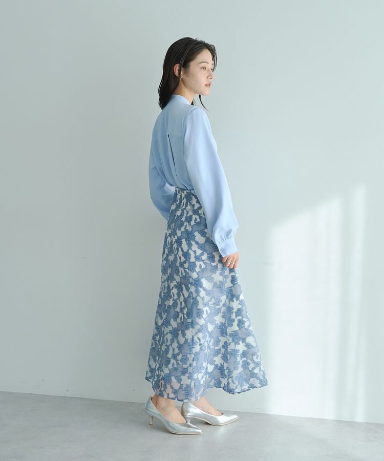 YECCA VECCA「シアーレース柄マーメイドスカート」|スカート|