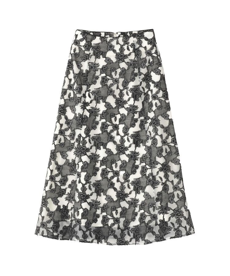 YECCA VECCA「シアーレース柄マーメイドスカート」|スカート|