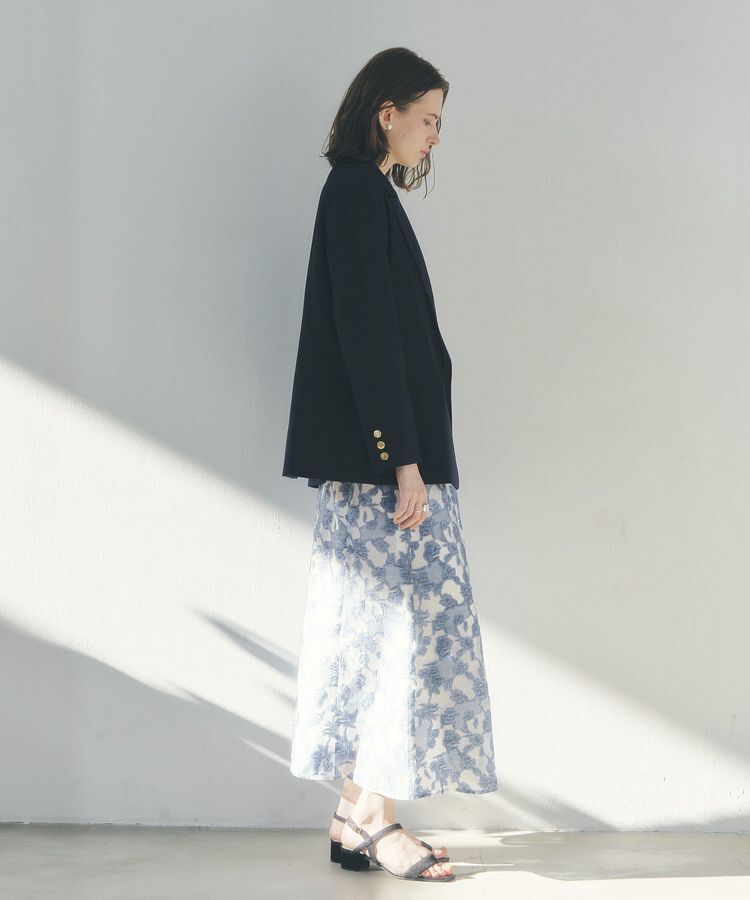 YECCA VECCA「シアーレース柄マーメイドスカート」|スカート|