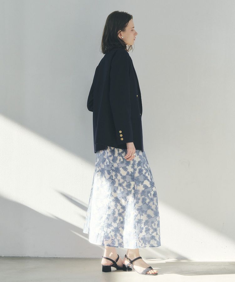 YECCA VECCA「シアーレース柄マーメイドスカート」|スカート|