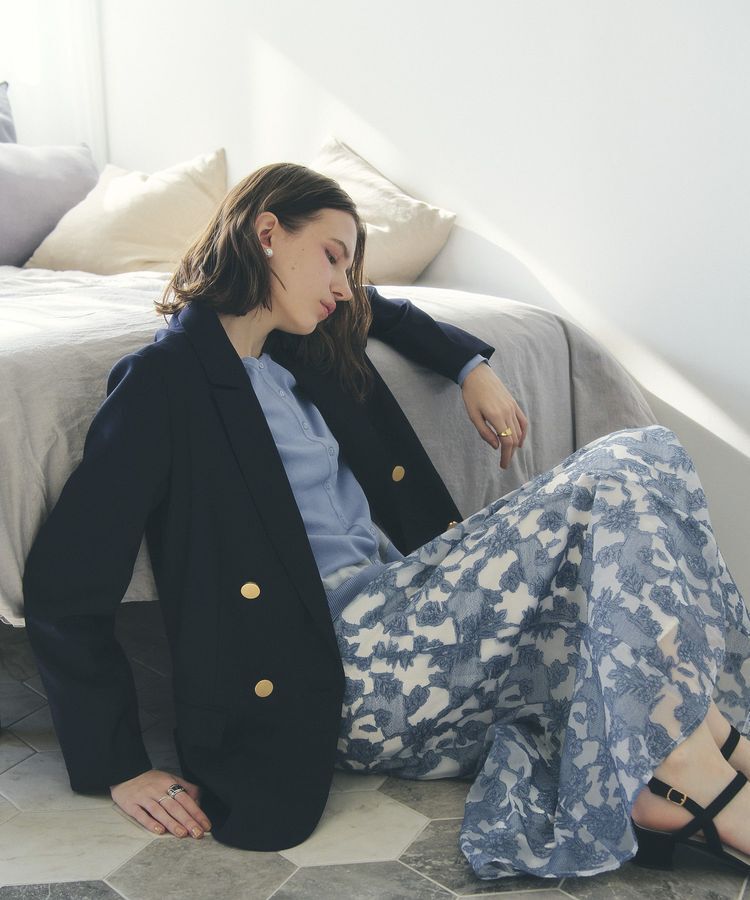 YECCA VECCA「シアーレース柄マーメイドスカート」|スカート|