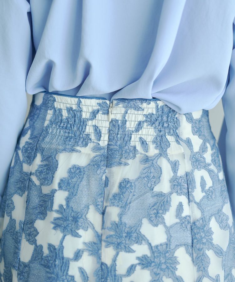 YECCA VECCA「シアーレース柄マーメイドスカート」|スカート|