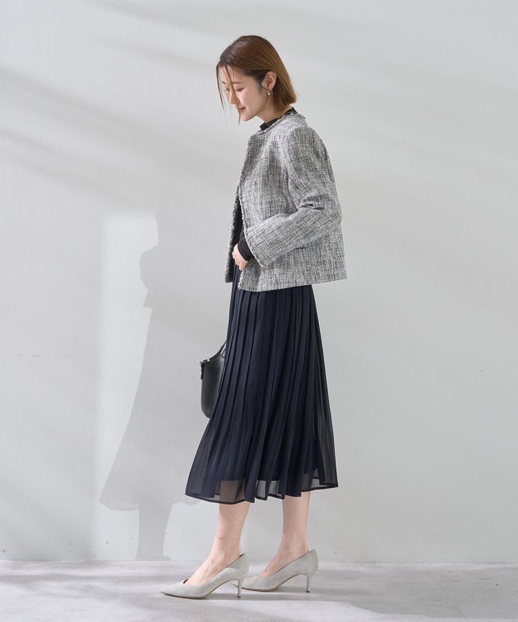 YECCA VECCA「プリーツシフォンスカート」|スカート|