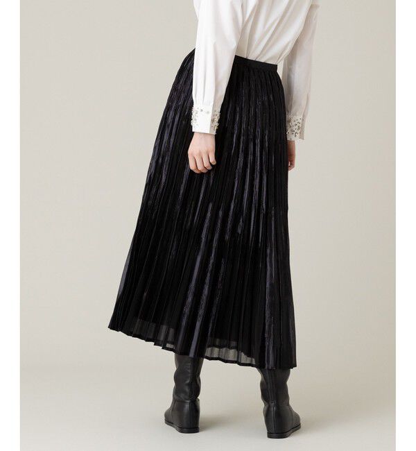 LOULOU WILLOUGHBY「【LOULOU WILLOUGHBY】グロッシーグラデプリーツスカート」|スカート|