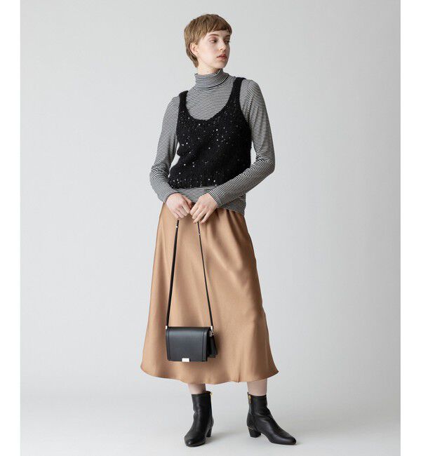 allureville「スパンコールモヘヤキャミ」|ベスト・ジレ|