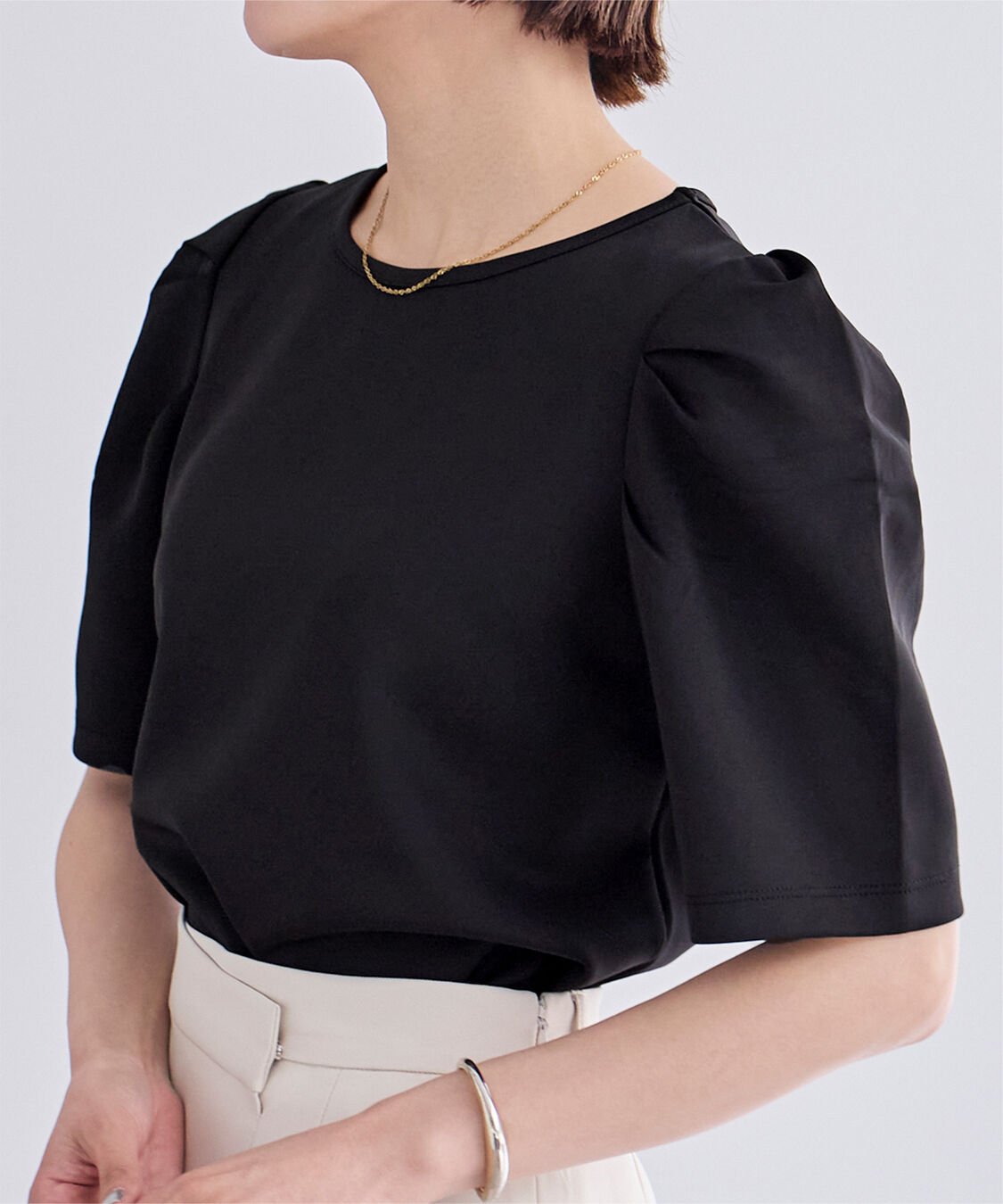 ur's「ボンディングタックスリーブトップス」|Tシャツ・カットソー|