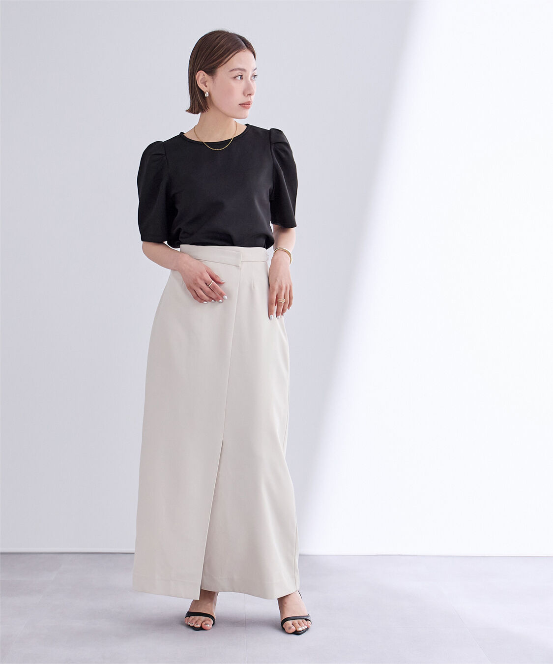 ur's「ボンディングタックスリーブトップス」|Tシャツ・カットソー|