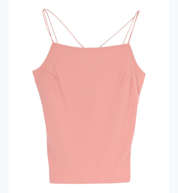 titivate「ダブルストラップカップ付きキャミソール」|キャミソール|ピンク
