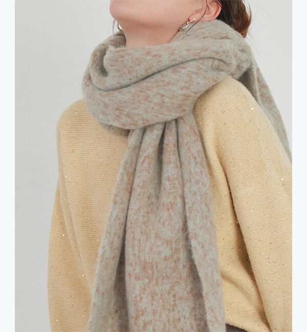 titivate「メランジボリュームマフラー」|ストール|