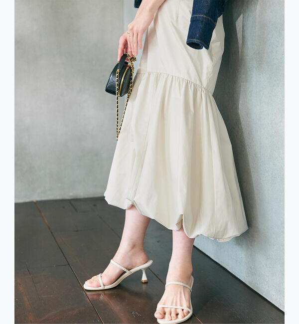 ur's「【yukiさんコラボアイテム】タフタティアードバルーンスカート」|スカート|