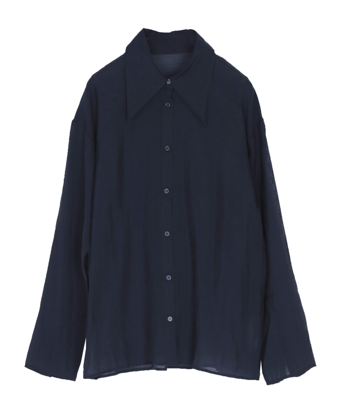 titivate「【さやかさんS/Sコラボ】デザイン襟シアーシャツ」|シャツ・ブラウス|