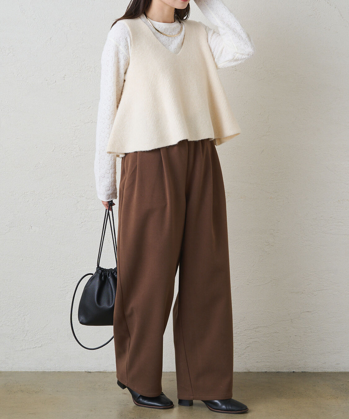  「ストレッチ起毛コクーンパンツ」|その他|