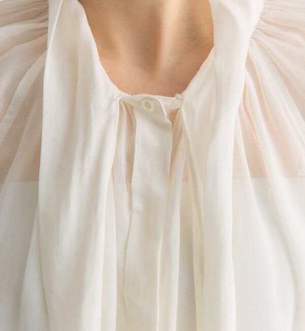  「シアーリボンタイ2WAYブラウス」|シャツ・ブラウス|