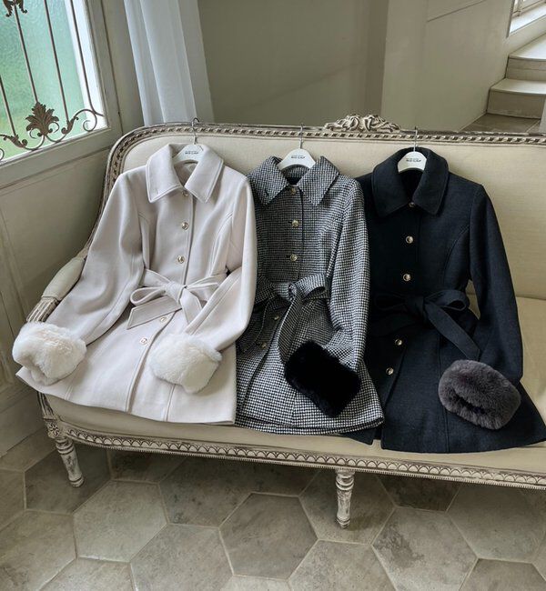 リボンミドルコート/SMサイズあり｜ルミネのファッション通販