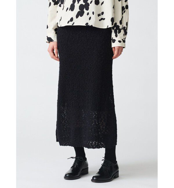 mizuiro ind「mizuiro ind スラブヤーンロングスカート」|スカート|