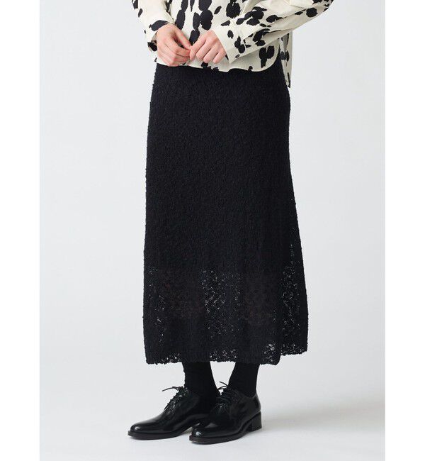 mizuiro ind「mizuiro ind スラブヤーンロングスカート」|スカート|