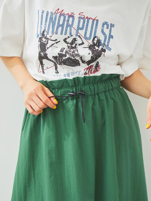 SM2「ナイロンサイドラインギャザースカート」|スカート|