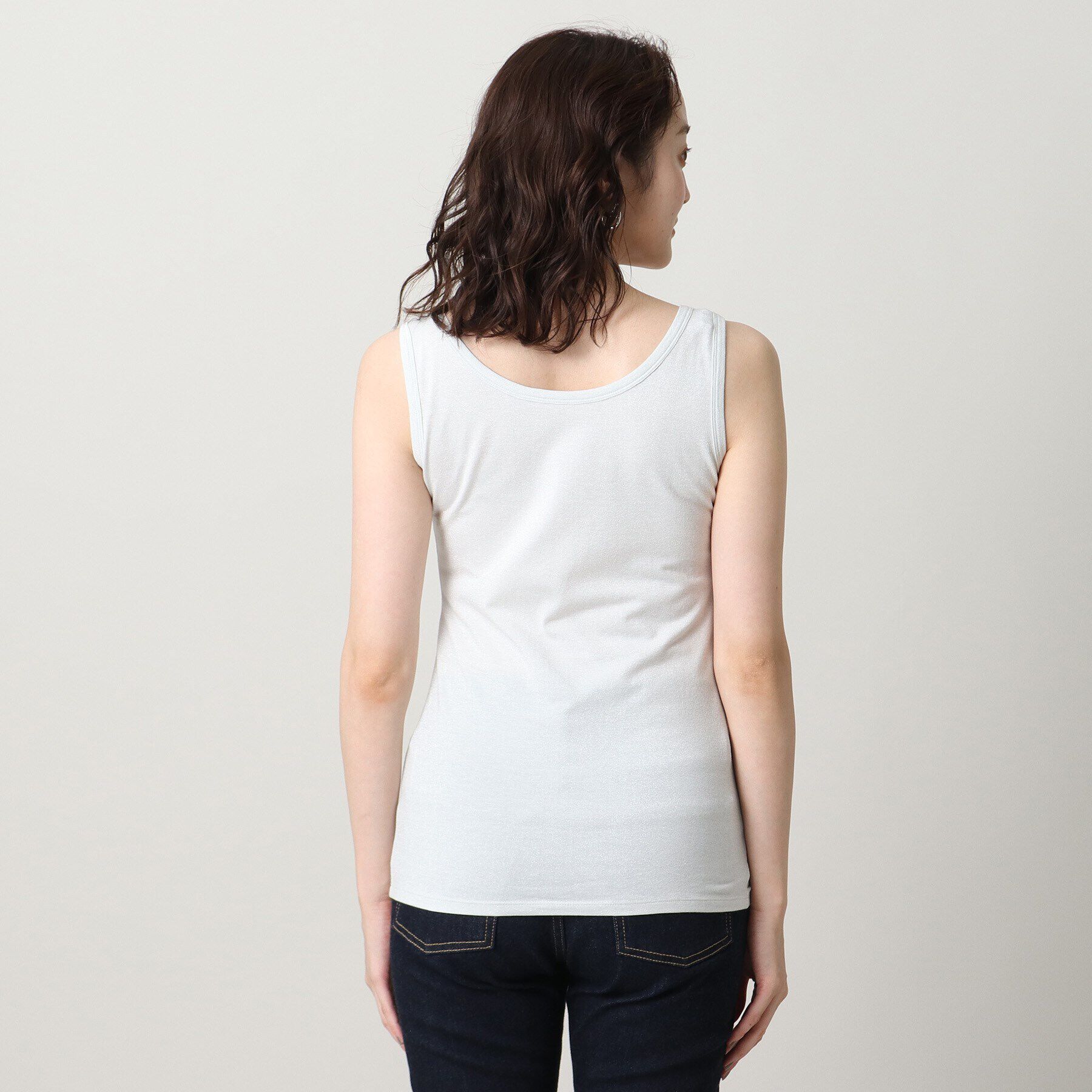 UNTITLED「リーベルラメベア天竺プルオーバファブリック」|キャミソール|