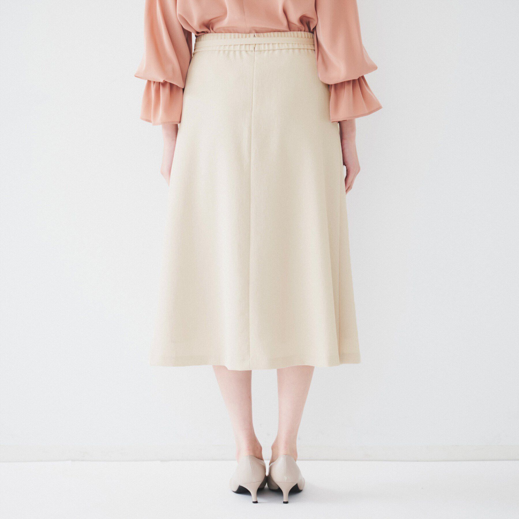 UNTITLED「【ミモレ丈/きれいめ】共ベルト付きマーメイドスカート」|スカート|