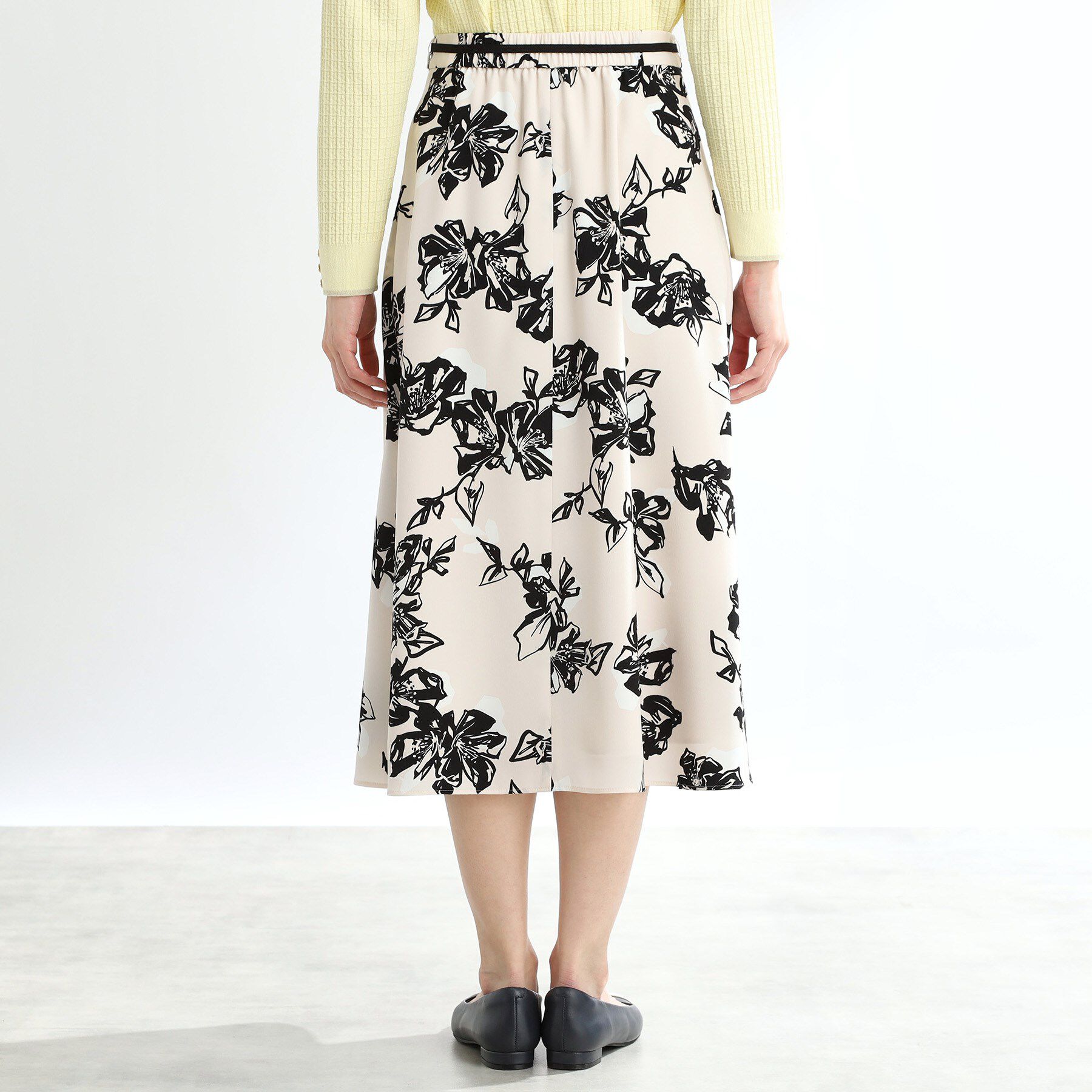 Reflect「【夏SALE／マシンウォッシュ可】フラワーフレアスカート」|スカート|