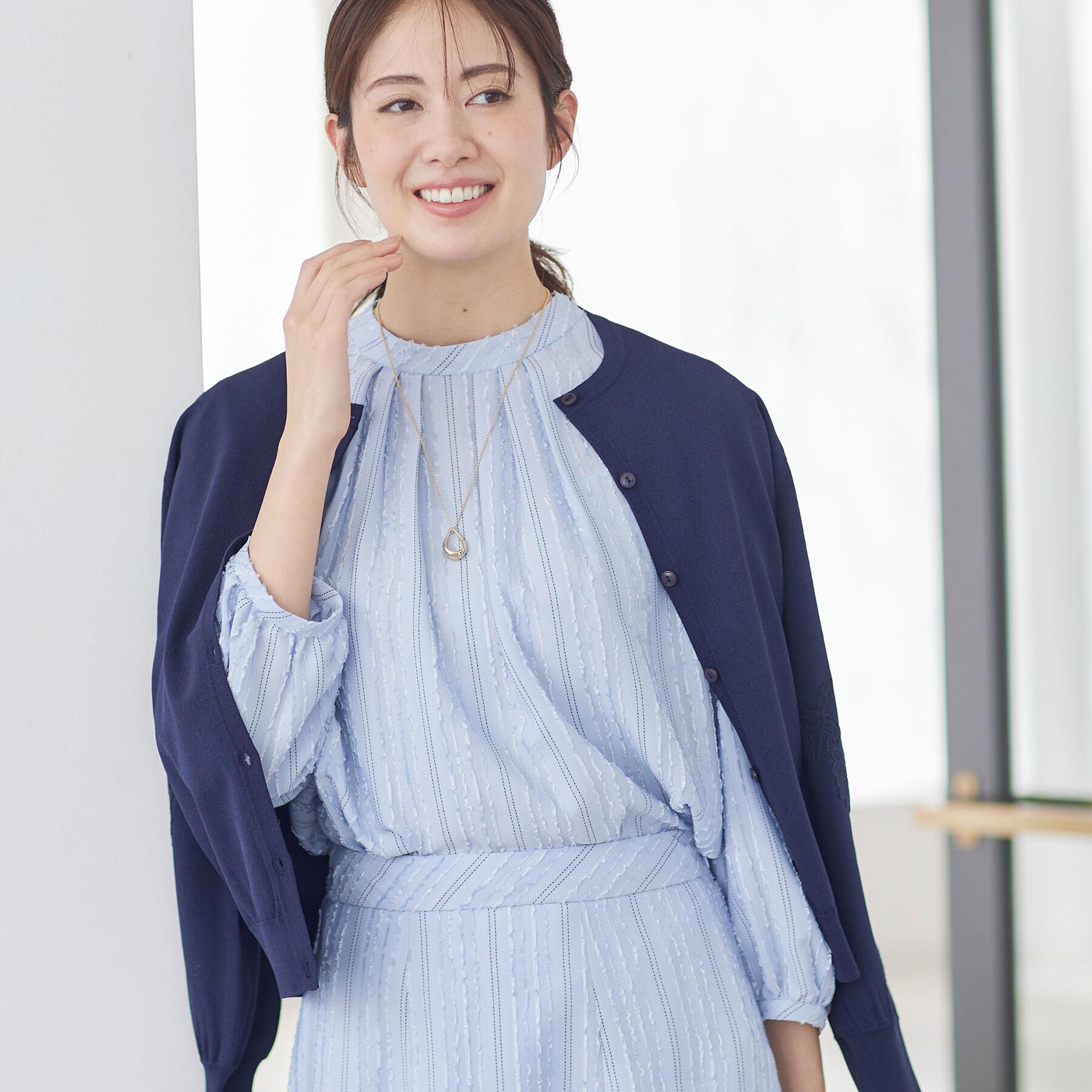 Reflect「レースデザインスリーブカーディガン」|カーディガン|