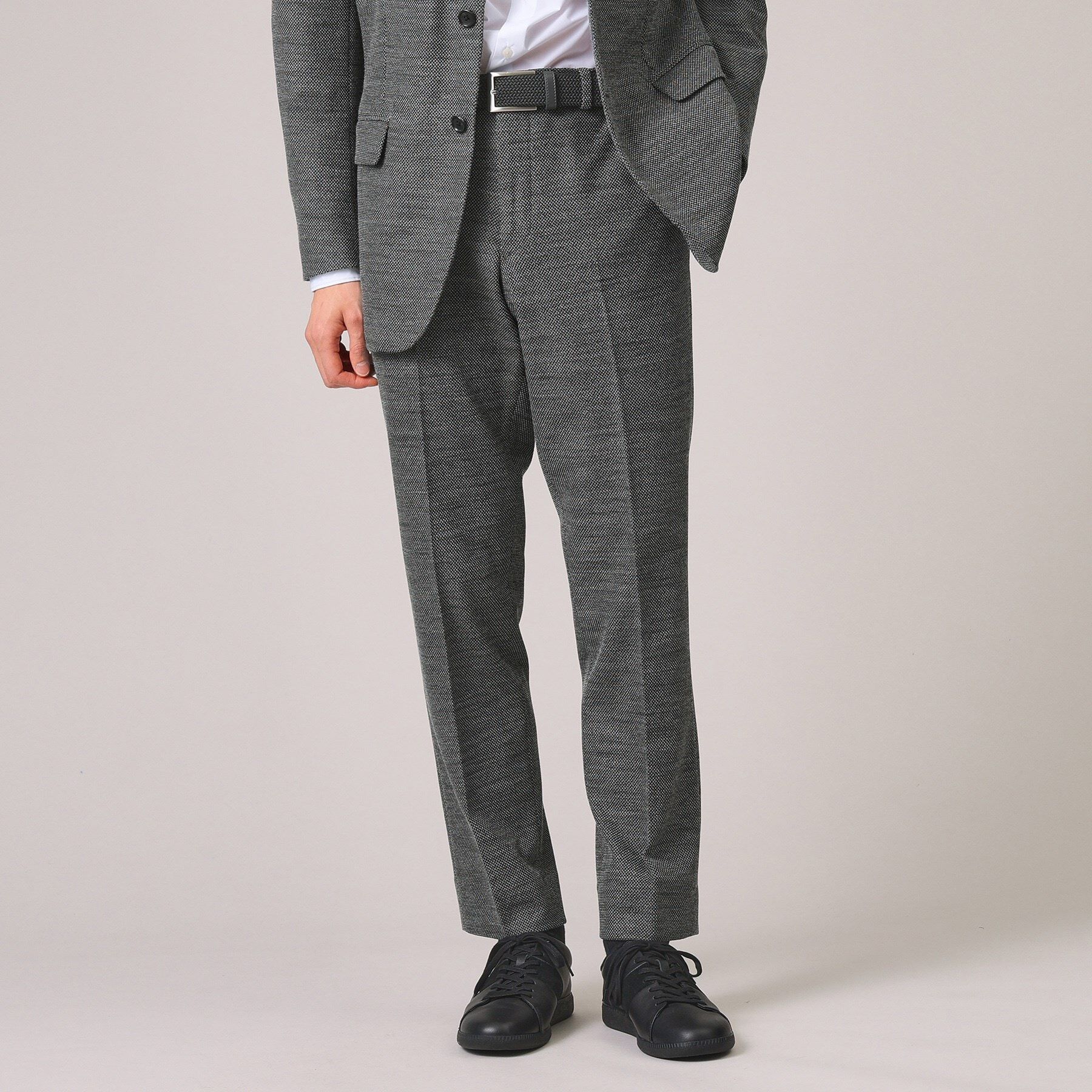 TAKEO KIKUCHI「【尾州織】ウールブレンド ハニカムメッシュ パンツ」|その他|グレー(012)