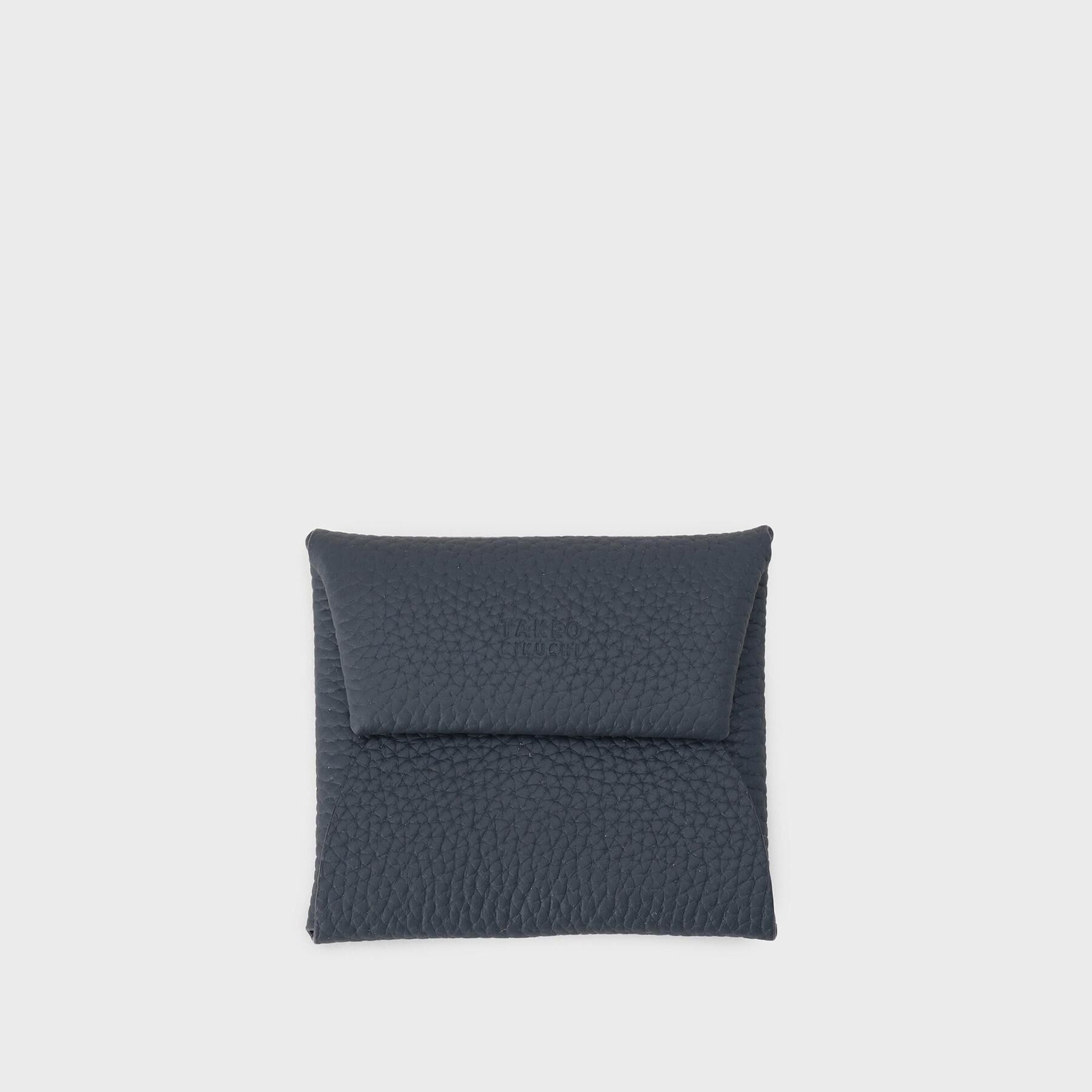 TAKEO KIKUCHI「ソフトシュリンクレザーコインケース」|コインケース|ブルー(093)