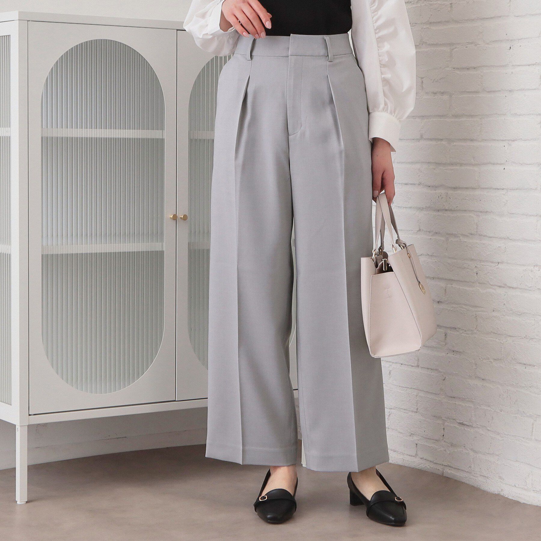 index「ストレッチワイドストレートパンツ/セットアップ対応【洗濯機OK/吸水速乾】」|その他|